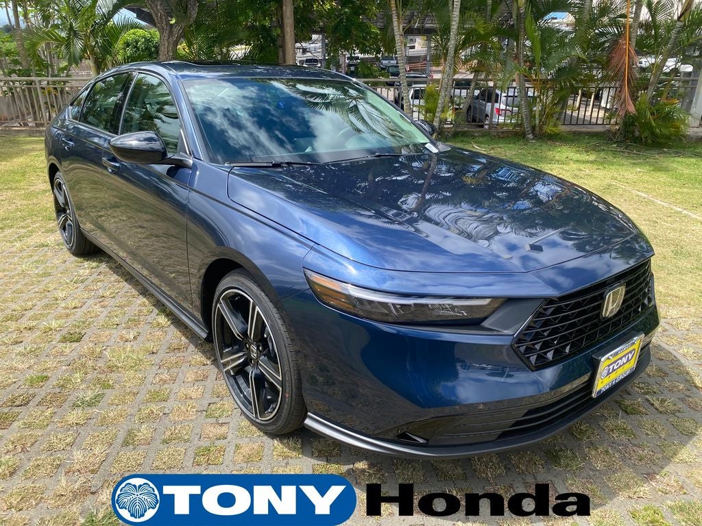2026 Honda Accord SE in Canyon River Blue Metallic — front three-quarter view
