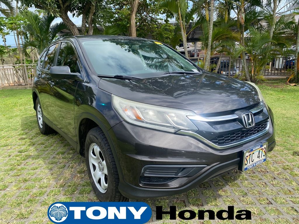 2015 Honda CR-V LX in Brown — front three-quarter view