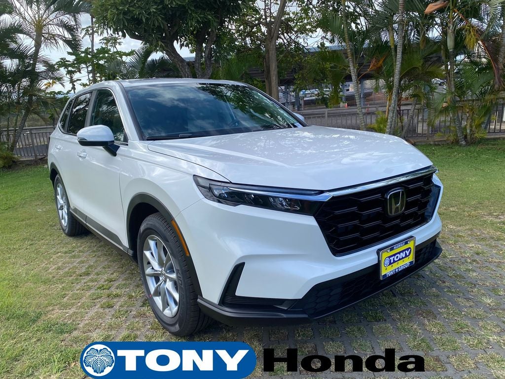2026 Honda CR-V EX in Platinum White Pearl — front three-quarter view