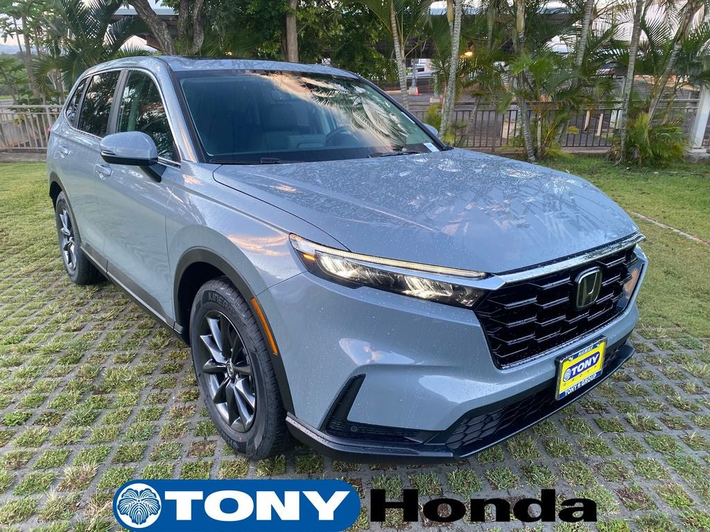 2026 Honda CR-V EX-L in Urban Gray Pearl — front three-quarter view