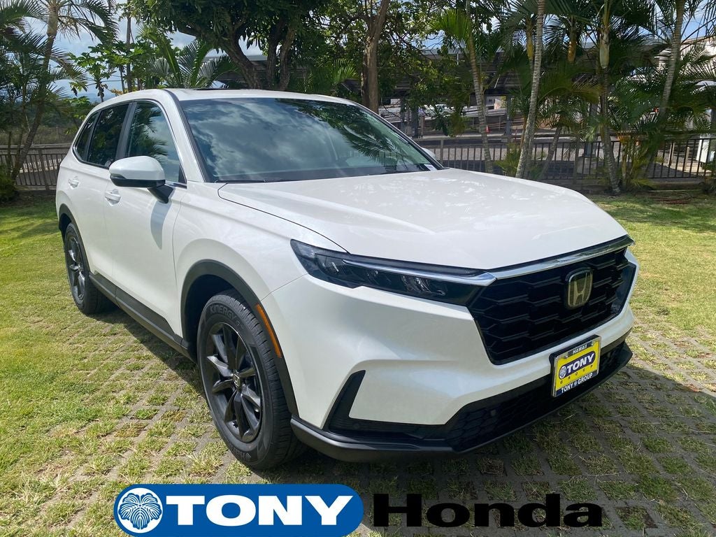 2026 Honda CR-V EX-L in Platinum White Pearl — front three-quarter view