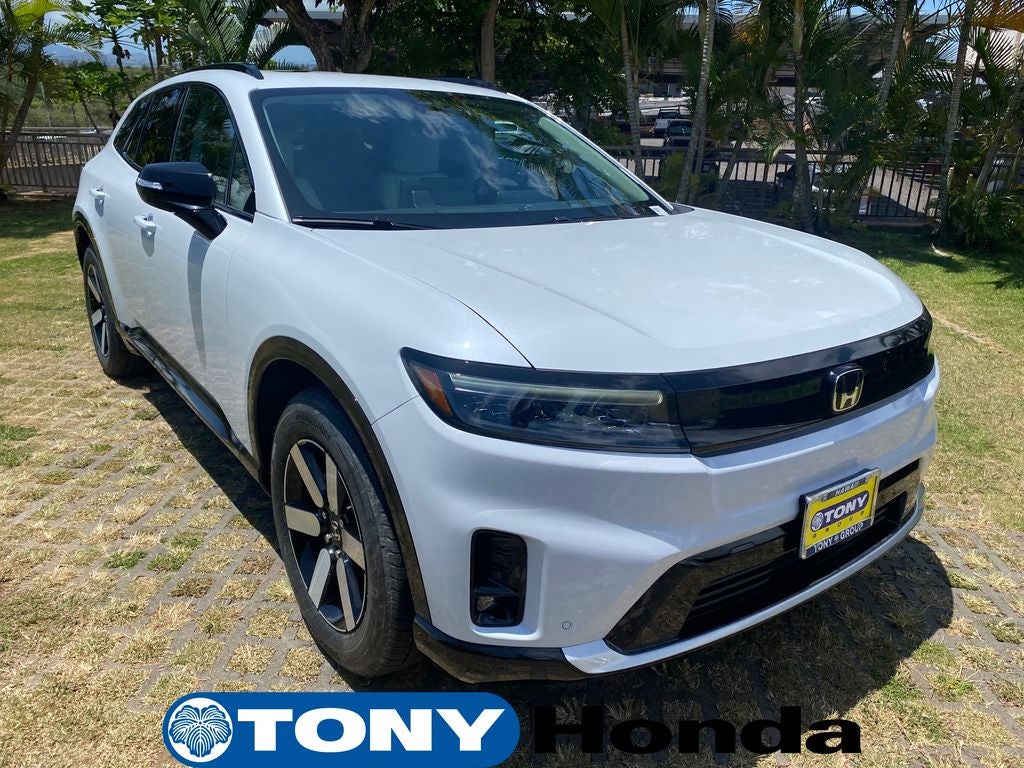 2026 Honda Prologue Touring in Frostline White Pearl — front three-quarter view