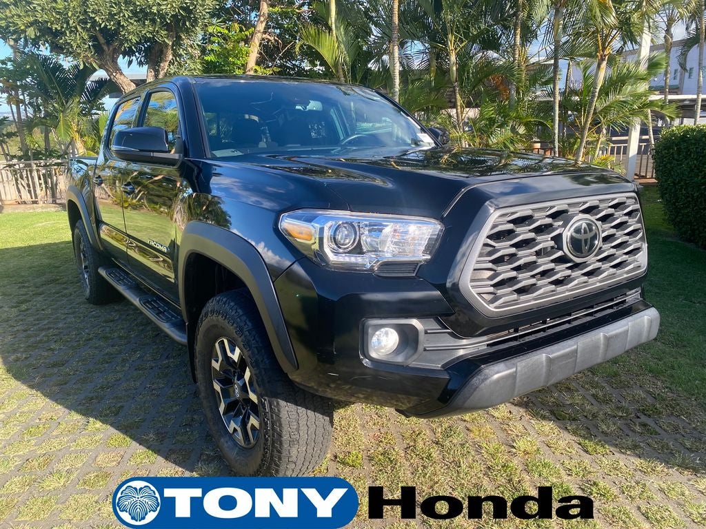 2023 Toyota Tacoma TRD Off-Road V6 in Black — front three-quarter view