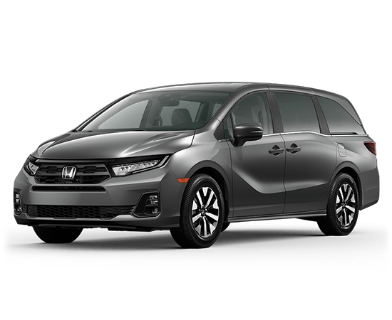 2026 Honda Odyssey EX-L in Modern Steel Metallic — front three-quarter view