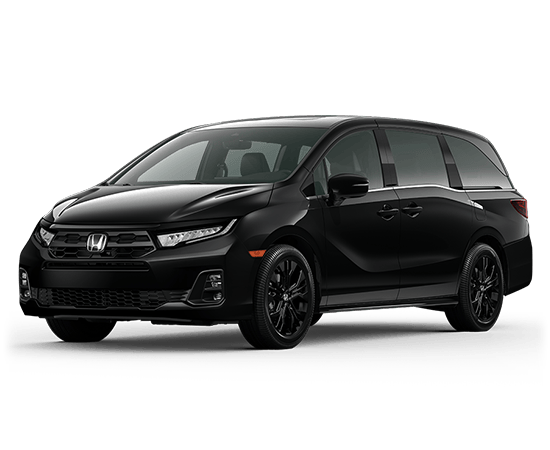 2026 Honda Odyssey Sport-L in Crystal Black Pearl — front three-quarter view