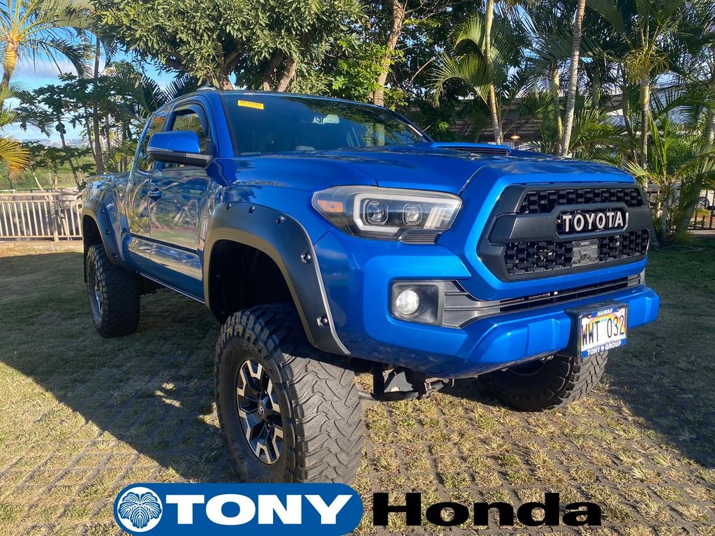 2018 Toyota Tacoma SR5 V6 in Blue — front three-quarter view