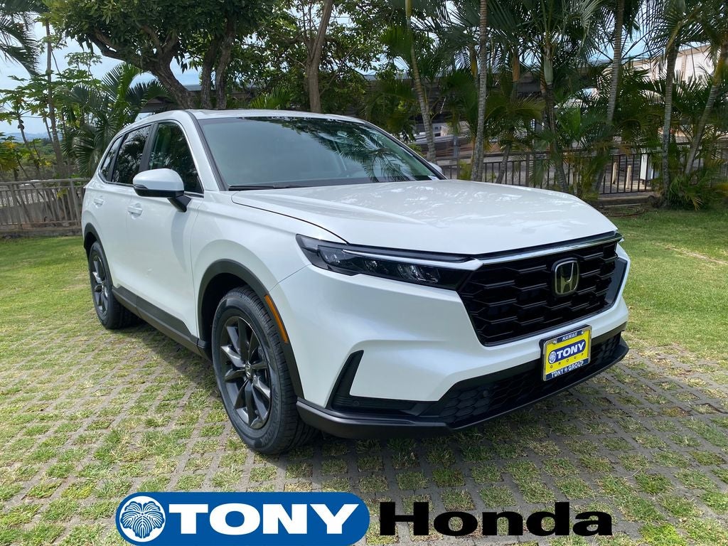 2026 Honda CR-V EX-L in Platinum White Pearl — front three-quarter view