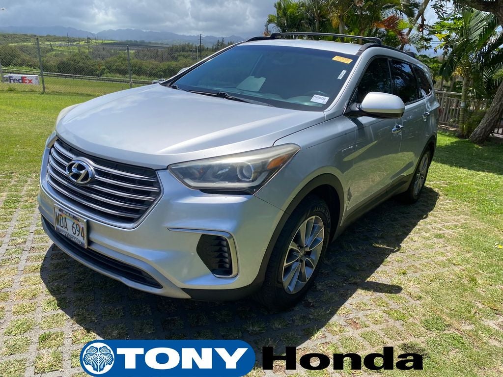 2017 Hyundai Santa Fe — rear three-quarter view